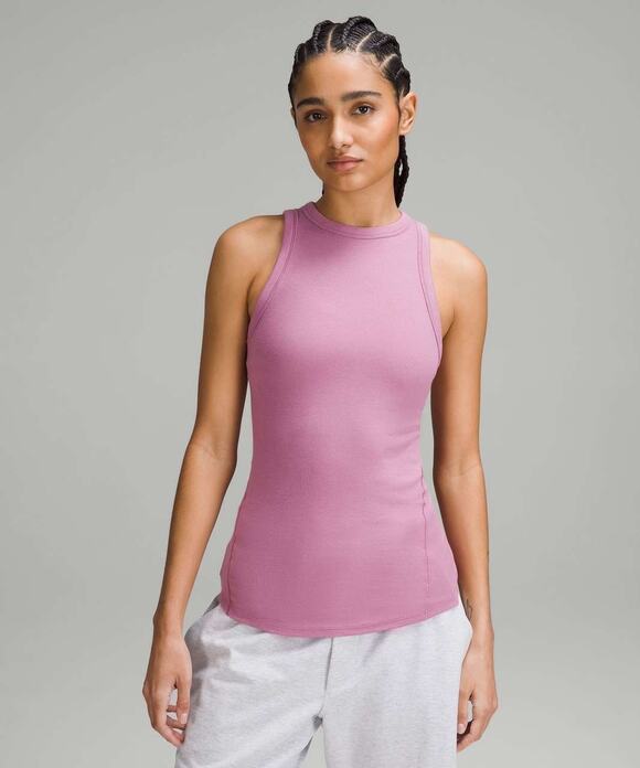 lululemon athletica Tops - LULULEMON Hold Tight Mock Neck Tank Top Velvet Dust S/M EUC